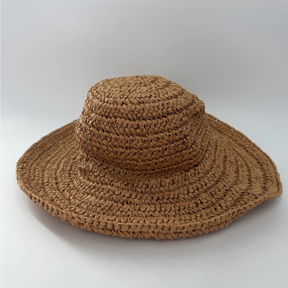Cos Woven Straw Sun Bucket Hat In Beige main image 4